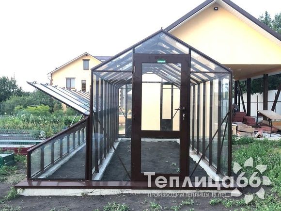 Теплица botanik mini, ширина 2,1 метра под стекло